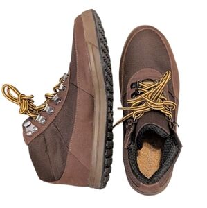 Ahimsa Tom Vegan Hiking Inspired Boots Espresso Brown Size EU 38 US 7 NEW